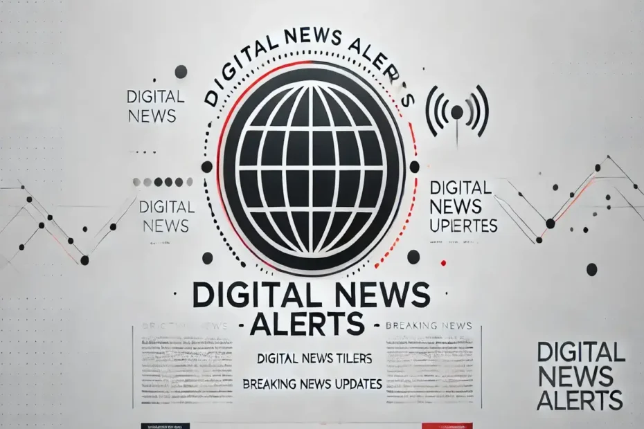 www digitalnewsalerts com digital news alerts platform with breaking news globe and updates graphic