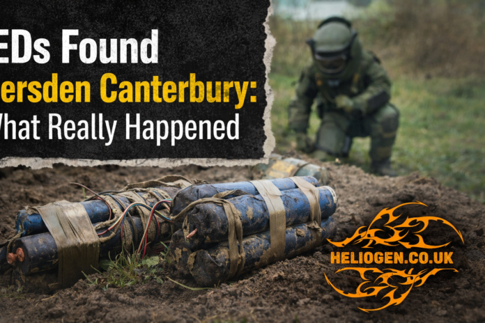 IEDs found in Hersden Canterbury with bomb disposal technician